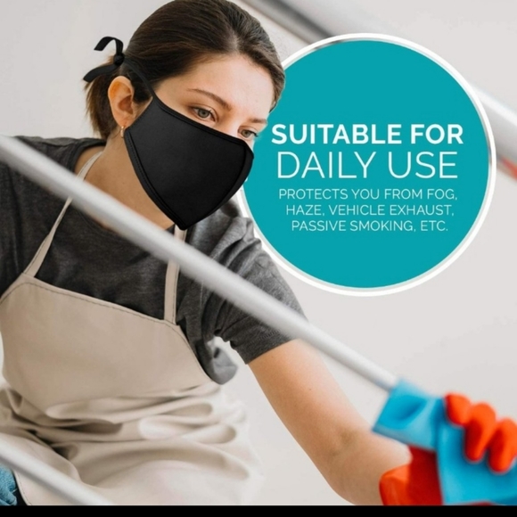 Face Cover Reusable Cloth Face w/Adjustable - Picture 7 of 8